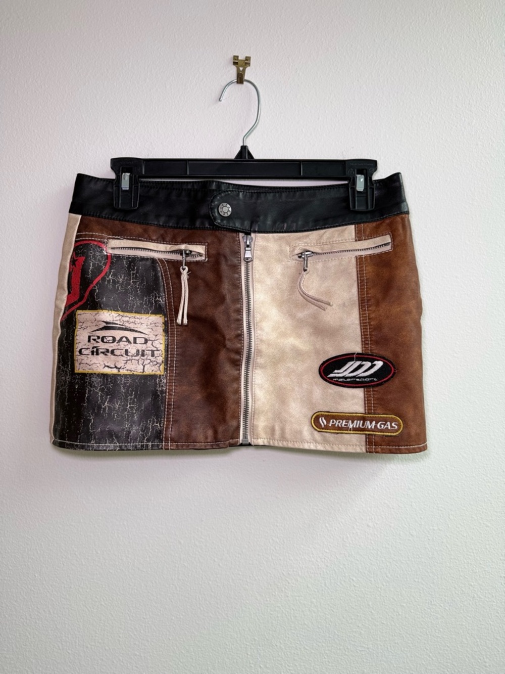 Jaded London Daytona faux leather Mini Skirt